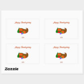 Sticker Rectangle Cornucopia Thanksgiving (Feuille)