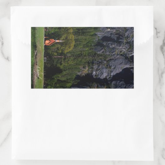 Sticker Rectangle de chapelle (Sac)