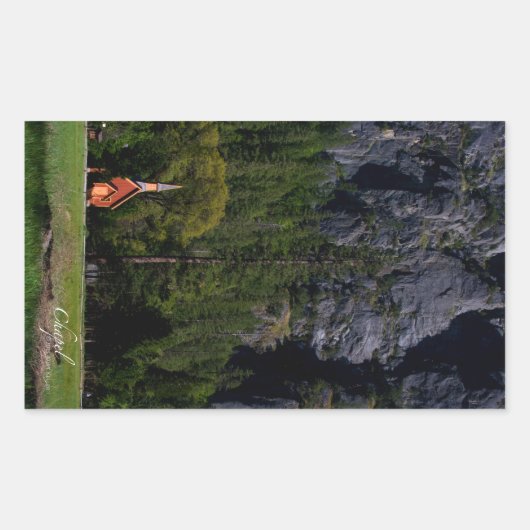 Sticker Rectangle de chapelle (Devant)