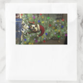 Sticker Rectangle de chiot Yule (Sac)