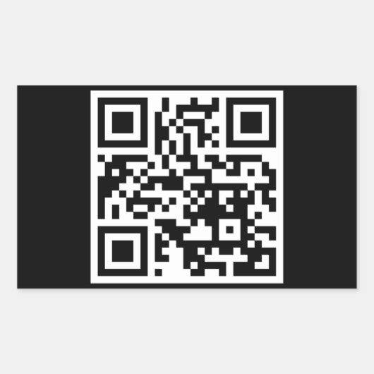 Sticker Rectangle de code QR uniquement (Devant)