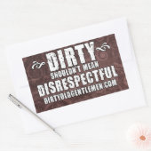 Sticker Rectangle de la devise des anciens hommes (Enveloppe)