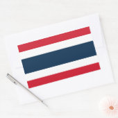 Sticker Rectangle Drapeau Thaïlande (Enveloppe)