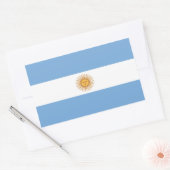 Sticker Rectangle du drapeau de l'Argentine (Enveloppe)