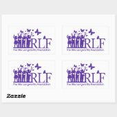 Sticker Rectangle du logo de signature RLF, brilla (Feuille)