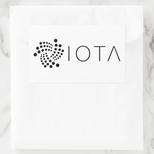 Sticker Rectangle du logo IOTA (Sac)