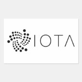Sticker Rectangle du logo IOTA (Devant)
