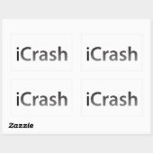 sticker rectangle iCrash (Feuille)