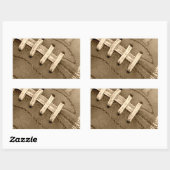 Sticker Rectangle Laces De Football (Feuille)