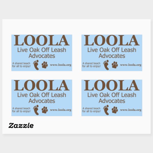 Sticker rectangle : LOOLAorg (Feuille)