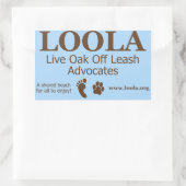 Sticker rectangle : LOOLAorg (Sac)