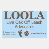 Sticker rectangle : LOOLAorg (Devant)