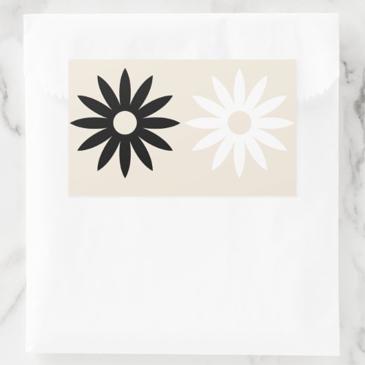 Sticker Rectangle marguerite (Sac)