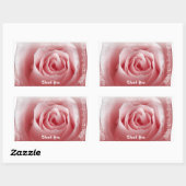 Sticker Rectangle Merci (Feuille)