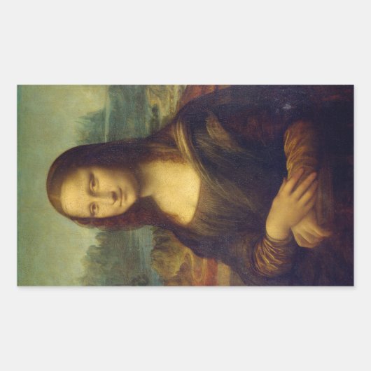 Sticker Rectangle Mona Lisa (Devant)
