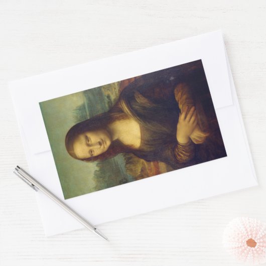 Sticker Rectangle Mona Lisa (Enveloppe)