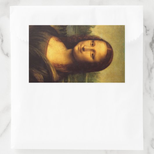 Sticker Rectangle Mona Lisa (Sac)