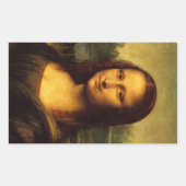 Sticker Rectangle Mona Lisa (Devant)