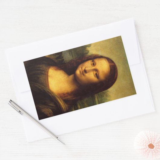 Sticker Rectangle Mona Lisa (Enveloppe)