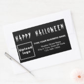Sticker Rectangle noir Halloween d'affaires (Enveloppe)