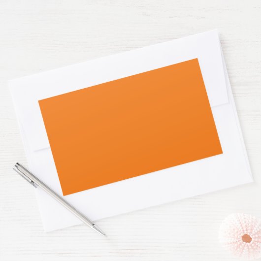 Sticker Rectangle orange (Enveloppe)