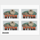 Sticker Rectangle OTTER (Feuille)