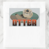 Sticker Rectangle OTTER (Sac)