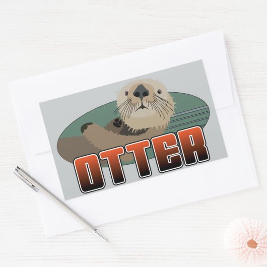 Sticker Rectangle OTTER (Enveloppe)