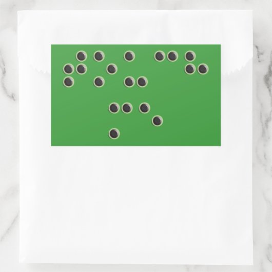 Sticker Rectangle Touchez-moi (Braille) (Sac)