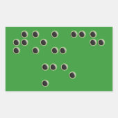 Sticker Rectangle Touchez-moi (Braille) (Devant)