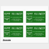 Sticker Rectangle vert Halloween d'affaires (Feuille)