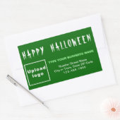 Sticker Rectangle vert Halloween d'affaires (Enveloppe)
