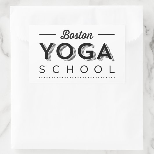 Sticker rectangulaire (Sac)