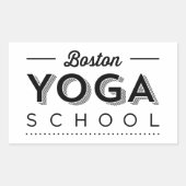 Sticker rectangulaire (Devant)