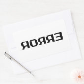 STICKER RECTANGULAIRE Я Я Я Ǝ | ERREUR (Enveloppe)