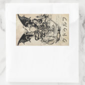 Sticker Rectangulaire ク'フ (Cthulhu) (Sac)