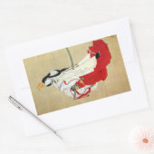 Sticker Rectangulaire 白 拍 子, 北 Danseuse 斎 Shirabyōshi, Hokusai, Ukiyo-e (Enveloppe)