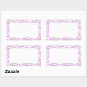 STICKER RECTANGULAIRE 迷彩(ピンク) (Feuille)