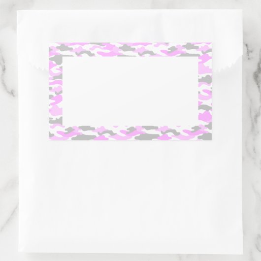 STICKER RECTANGULAIRE 迷彩（ピンク） (Sac)
