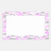 STICKER RECTANGULAIRE 迷彩（ピンク） (Devant)