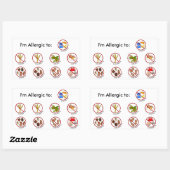 Sticker Rectangulaire 100% Alimentation Allergie Libre - Choisissez votr (Feuille)