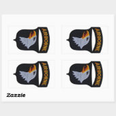 Sticker Rectangulaire 101e Airborne Screaming Eagles Veterans LRRPS (Feuille)