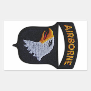 Sticker Rectangulaire 101e Airborne Screaming Eagles Veterans LRRPS