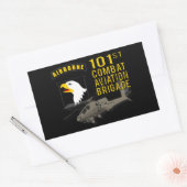 Sticker Rectangulaire 101e aviation de combat - Apache (Enveloppe)
