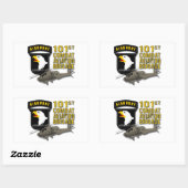 Sticker Rectangulaire 101e CAB - Apache (Feuille)