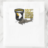Sticker Rectangulaire 101e CAB - Apache (Sac)