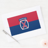 Sticker Rectangulaire 10e division de montagne (Enveloppe)