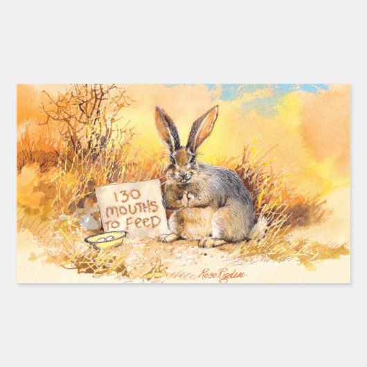 Sticker Rectangulaire 130 bouches à nourrir (Devant)