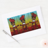 Sticker Rectangulaire 1312743176_Vector_Clipart hommes Hawaiian Tiki (Enveloppe)