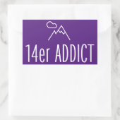 Sticker Rectangulaire 14er Addict (Sac)